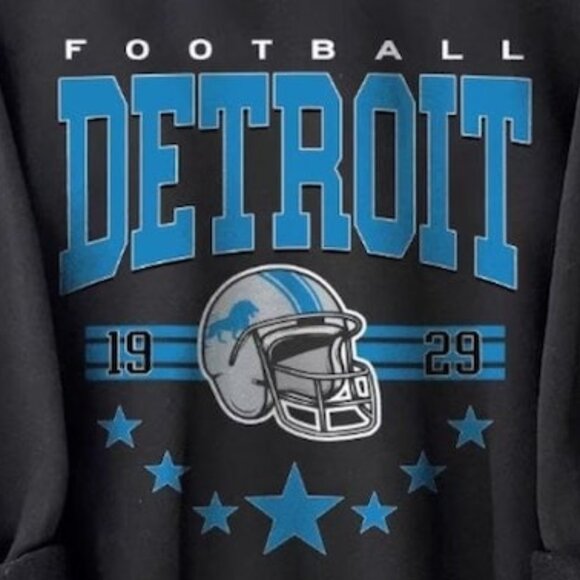 Detroit Lions Football Sweatshirt Retro NFL Crewneck Game Day Fan Gift 05 - Picture 2 of 5
